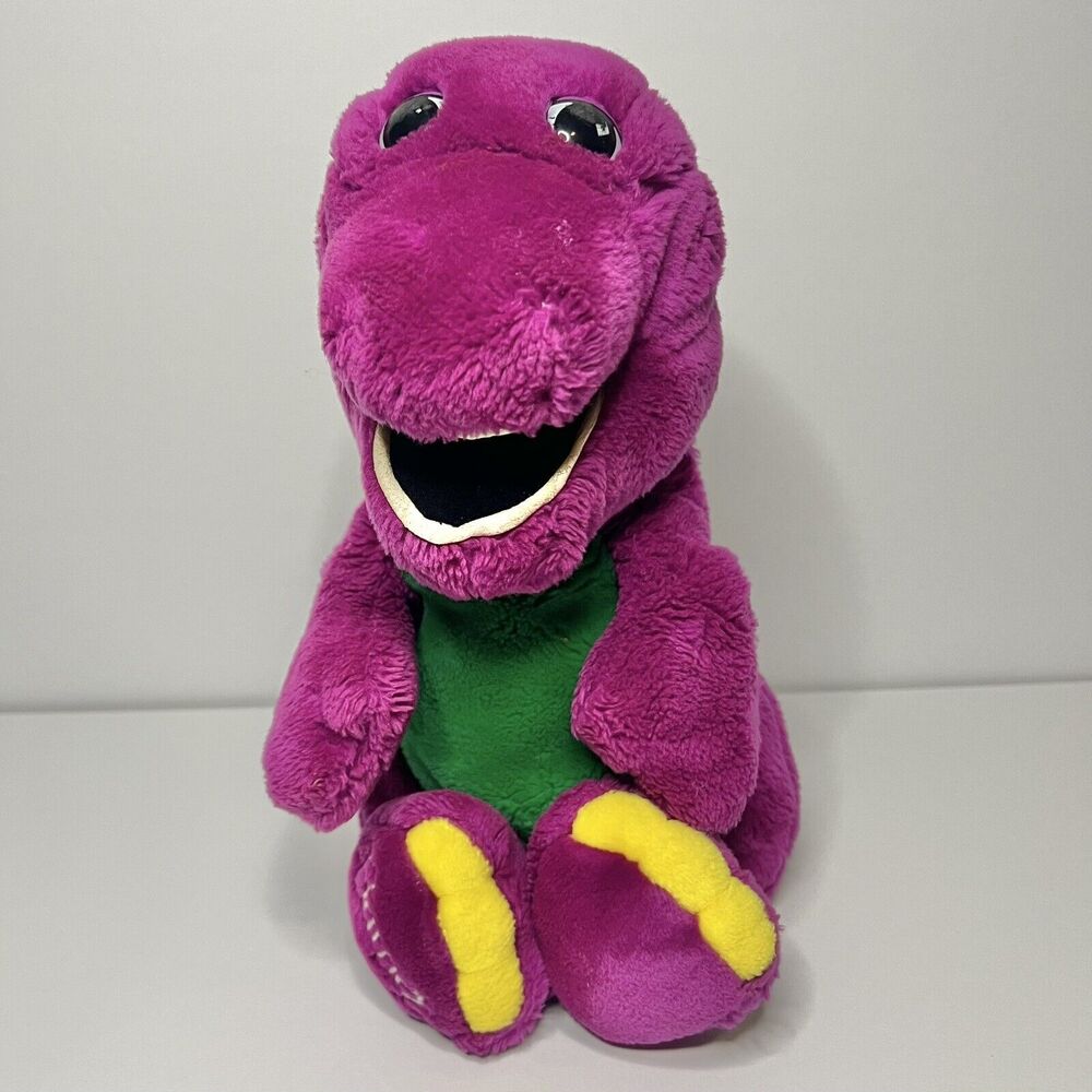 1992 Dinosaur Vintage Plush Dakin Barney the Purple  15" Tall
